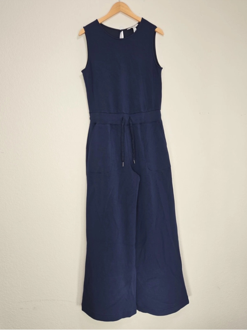 Spanx AirEssentials Jumpsuit Size L PETITE Blue Womens
